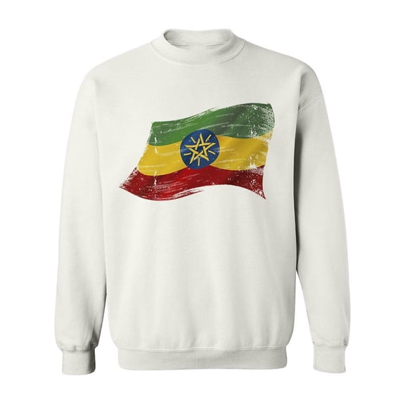 Flag Of Ethiopia Sweatshirt Men -Image by Shutterstock, Male Medium