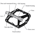 thumbnail image 5 of ROCKBROS Bicycle Pedals 9/16" Carbon Fiber Pedals Sealed Bearing Flat Pedal Black, 5 of 7
