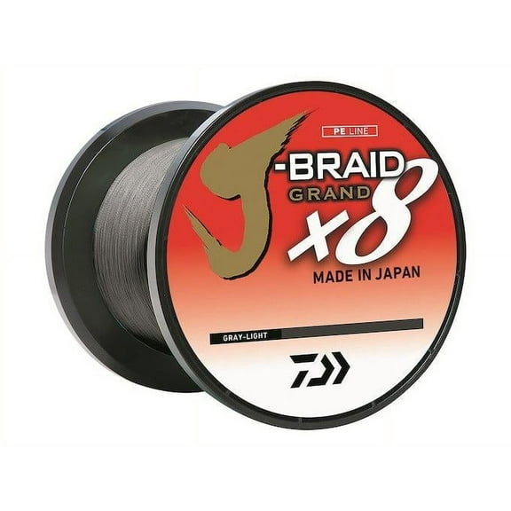 DAIWA J-Braid x8 Grand 3000yards Gray Light, 15#