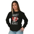 thumbnail image 3 of Betty Boop Smart with a Heart Cartoon Women Plus Size Long Sleeve Tee Brisco Brands 2X, 3 of 5