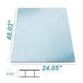 thumbnail image 4 of 14 Pieces Set 2' (W) x 4' (L) Polycarbonate Panel,Twin-Wall Polycarbonate Sheets Waterproof UV Protected Reinforced Clear Sheets for Greenhouse, Outdoor, Plant Stand Roof, 4 of 12