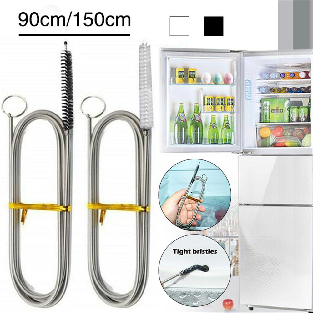 JHCHA Fridge Drain Hole Remover Cleaning Tool Kit Pipe Cleaner Extra Long Premium Frozen Water Line Tool Coil Brush Reusable for Home Refrigerators Pip Cleaner Hose