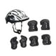 thumbnail image 5 of Conjunto de casco de bicicleta para niños, casco de patinaje, cómodo y ligero, con coderas. Negro, 5 of 8