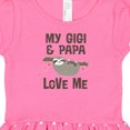 thumbnail image 3 of Inktastic My Gigi and Papa Love Me Outfit Gift Baby Girl Dress, 3 of 4