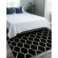 thumbnail image 4 of Unique Loom Trellis Frieze Collection Area Rug - Rounded (8' x 11' Rectangle Black/Ivory), 4 of 7