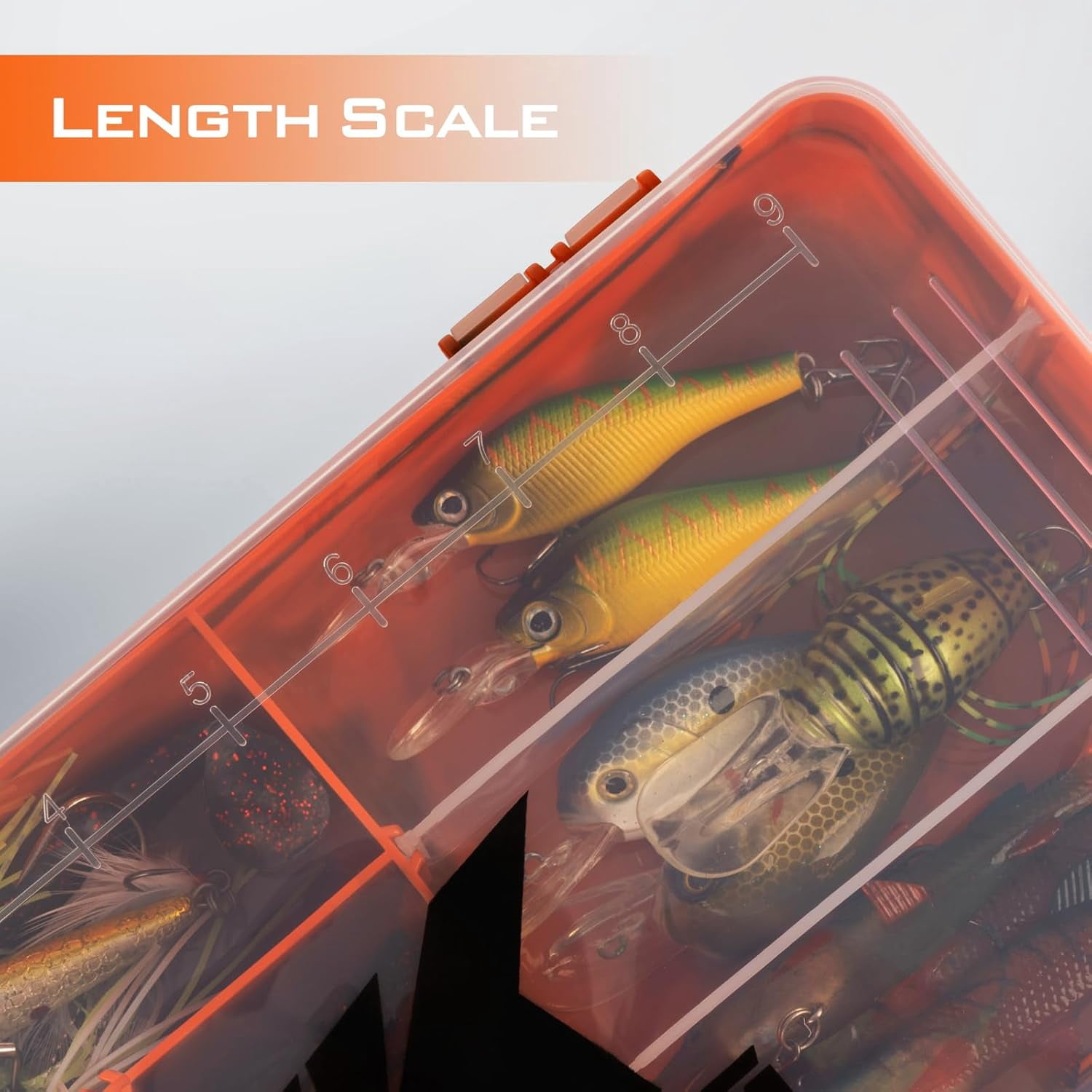 KastKing Tackle Box, Plastic Tackle Trays, 4 Packs Lure Boxes Terminal Tackle -Bait Vault