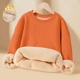 thumbnail image 2 of Girl's Boy's Fleece Lined Sweatshirts Warm Sherpa Long Sleeve Oversized Athletic Pullovers Tops Size 3-15 Years, 2 of 6