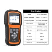 OBD2 Automotive Scanner Obd Code Reader ABS Airbag SRS Crash Data Reset Auto Car Diagnostic Scanner Tools ,Sturdy and Compact