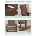 thumbnail image 6 of Pipopa Outdoor Rocking Chair,HDPE All Weather Patio Rocker for Lawn,Porch,Garden,BrownWood, 6 of 9