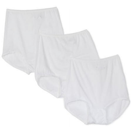 Bali Women's 3-Pack Skimp Skamp Brief Panties,3 White,7