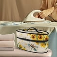 thumbnail image 2 of HELLHERO Portable Iron Storage Bag Dragonfly Sunflowers Lightweight Organizer Portable Travel Steamer Carrier Bag, Case Only, 2 of 6