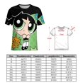 thumbnail image 2 of The Powerpuff Girls Womens T-Shirt Round Neck Short Sleeve Tee Shirts Summer Breathable Tops Blouse M, 2 of 8