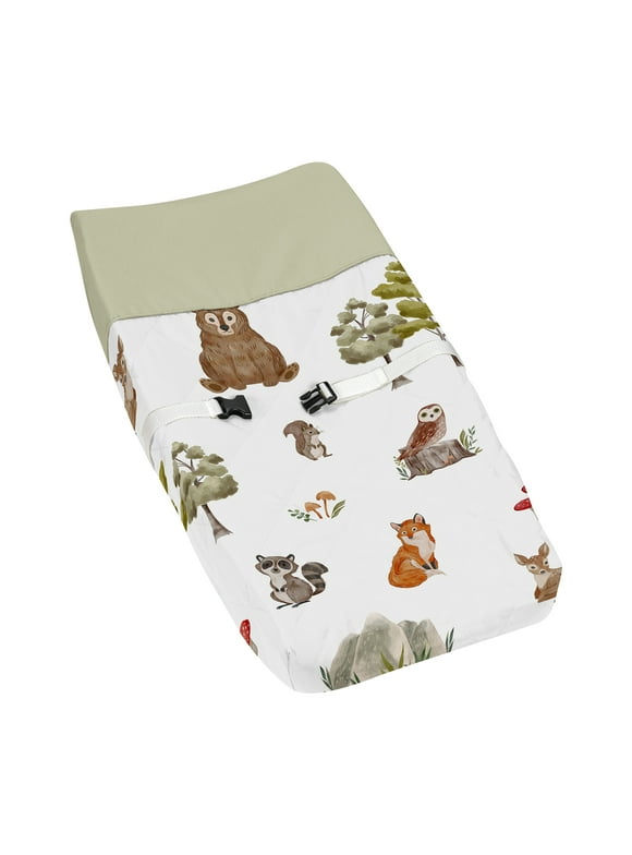 Watercolor Woodland Forest Animals Changing Pad Cover Boy Girl Gender Neutral Unisex by Sweet Jojo Designs