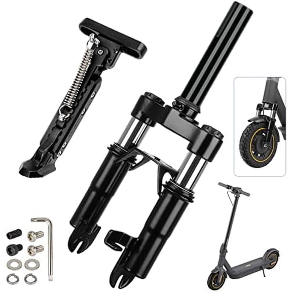 Front Suspension Kit-Shock Absorber with Adjustable Kickstand Parking Stand Accessories for Segway Ninebot Max G30 G30LP G30E G30D Electric Scooters.$$Sport & Recreation Other