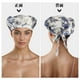 thumbnail image 2 of Bonete de cabello floral de seda sintética Unique Bargains con correas ajustables, gorro de sueño nocturno para mujeres, azul y blanco, 2 of 6