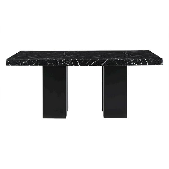 Global Furniture USA Transitional Dining Table, Black