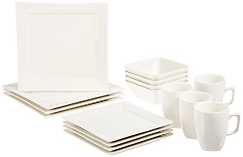 white plates and bowls