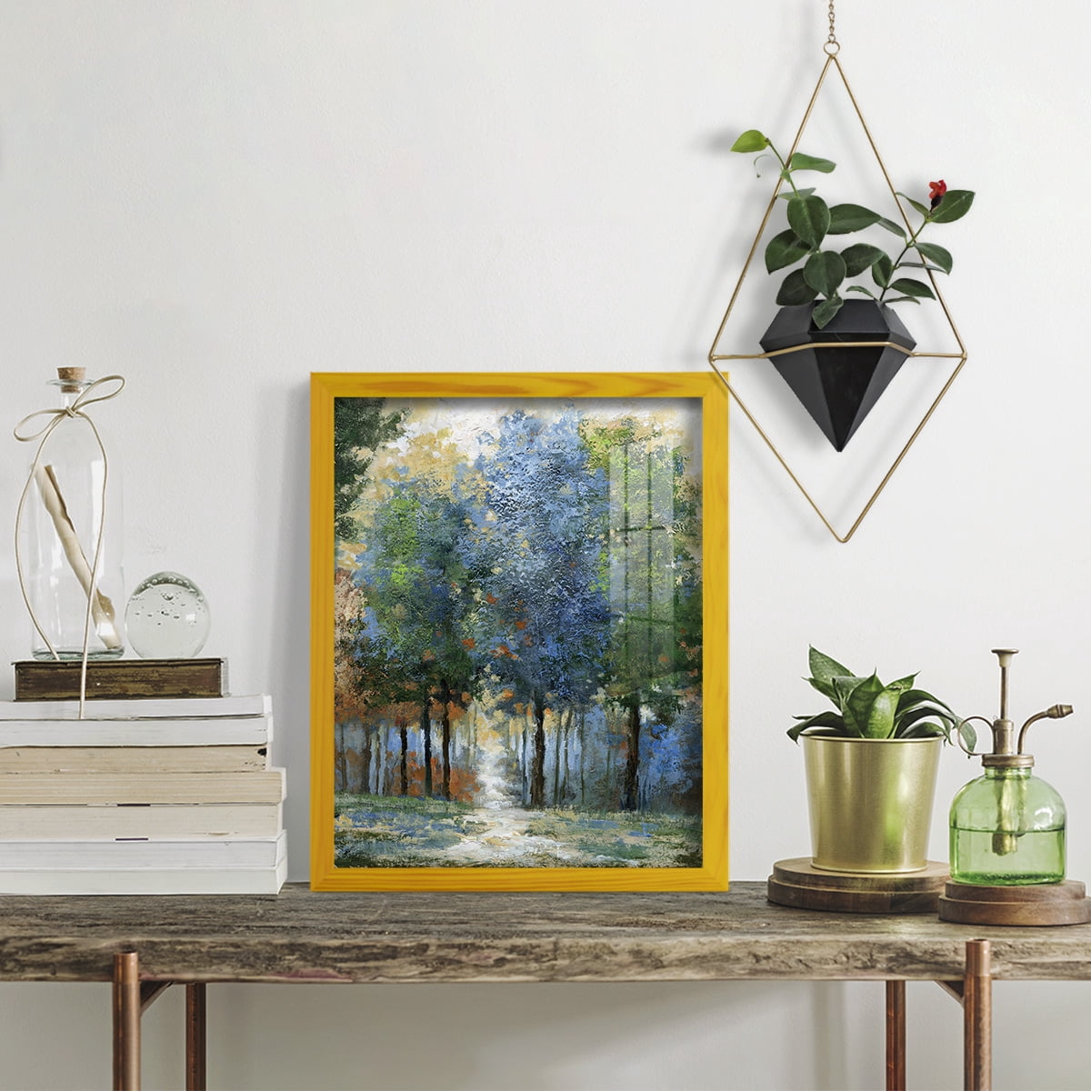 Afternoon Light -Framed Print w/glass-Sunflower Yellow