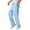 Blue, variant on Men's Casual Linen Pants Breathable Lightweight Summer Trousers Relaxed Fit Comfortable Outdoor Travel Solid Color With Pockets Men's Pants Stretch Waist Elastic Summer