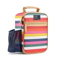 thumbnail image 3 of Fit + Fresh Vertical Insulated Lunch Bag with 28oz. Steel Water Bottle, Colorful Stripe, 3 of 9