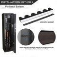 thumbnail image 5 of Foam Gun Rack Hunting Gun Safe Accessory for Gun Storage Rifles and Shotguns Wall Mount Gun Holder with Magnetic Strip and Hook, 5 of 5