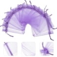 thumbnail image 3 of EeaseCA 50pcs Organza Candy Bags Jewelries Wrapping Bags Portable Drawstring Bags, 3 of 8