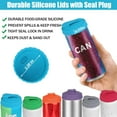 thumbnail image 5 of Gbayxj Keep Your Drinks Fresh with No Spill Silicone Can Lids - 6 Pack Assorted Colors, 5 of 9