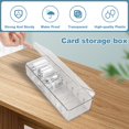 thumbnail image 4 of 2Pcs Card Storage Box Clear Plastic Trading Card Case with 8 Compartments Portable Playing Card Organizer with Lid and Removable Dividers Reusable Collectible Card Cases for Trading Cards, 4 of 11