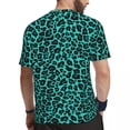 thumbnail image 3 of Green Cheetah Spots Sports T-Shirt Leopard Skin Christmas Gift Harajuku T Shirts Male Awes, 3 of 4