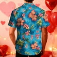 thumbnail image 6 of Kakii Hawaiian Shirt for Men Short Sleeves Tropical Printed Casual Button Down Summer Beach Floral Shirts, 6 of 9