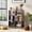 Vintage color + black, variant on YQ JENMW 7-Cube Bookcase, Freestanding Open Bookshelf Storage Organizer and Display Shelf for Living Room, Bedroom,Office,Retro