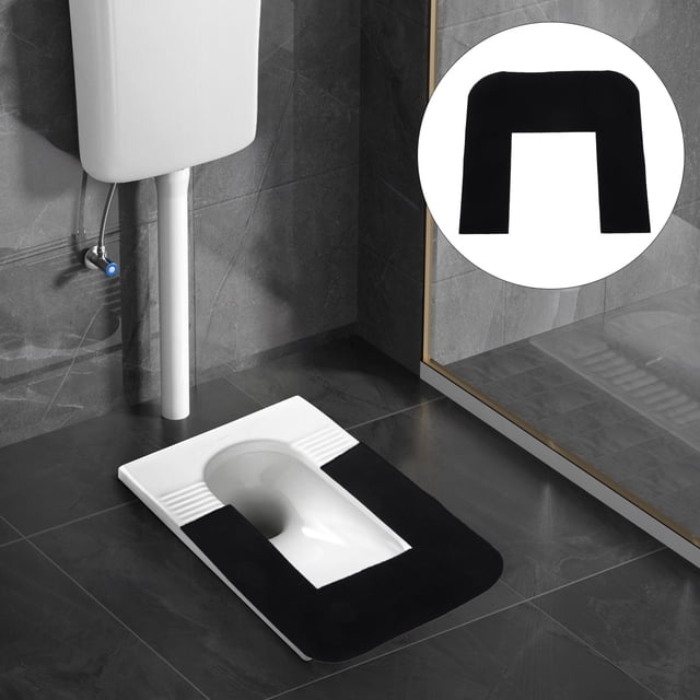 ADDHAT Protector De Para Negro Con Alfombra En U Absorbente Y Antideslizante