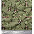 thumbnail image 1 of Soimoi Viscose Chiffon Fabric Leaves & Texture Print Fabric by the Yard 42 Inch Wide, 1 of 2