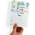 thumbnail image 3 of 100 Pack Aeroplane Baby Shower Invitation Cards Single Sided Neutral Blank Fill In Invites 5x7", 3 of 3