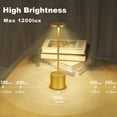 thumbnail image 3 of Lampe de Bureau LED Lampe de Table Rechargeable Sans Fil, 3 of 4
