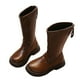 thumbnail image 2 of Zapatos para niñas,Botas de niñas,Botas de montar con cremallera de invierno de cuero falso tamaño 13 niñas, 2 of 6
