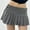 #6Gray, variant on Byworldtasic Womens Solid Color Skirts Women's Summer Y2K Pleated A Line Mini Skirt Striped Button Side Short Skirts
