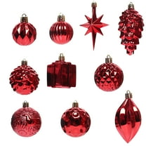 Lilixerw 12 PCS Christmas Tree Decorations,Multi-type Decorative Hanging Ornaments,Xmas Tree Ball Pendants,Home Decor Party Holiday Gifts