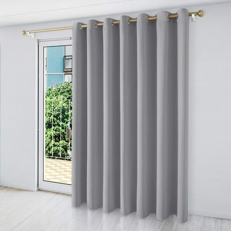 Blackout Patio Door Curtain Panel Wide, Thermal Blackout Patio Door Curtain Panel 100 X 84