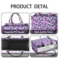 thumbnail image 4 of Large Capacity Tote Bag,Purple Butterfly Pattern Handbag Fashion Luxury Tote Bag,15.7"x13"x 5.1" Inches,Laptop Compatible, 4 of 6
