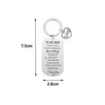 thumbnail image 2 of TO MY MAN Keychain Pendant Husband Wife Boyfriend Girlfriend Keyring Anniversary Valentines Day Gifts Heart Key Chain, 2 of 5