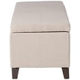 thumbnail image 3 of Pouf de Rangement en Tissu Glouser Christopher Knight, Sable, 3 of 5