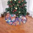 thumbnail image 2 of FMSHPON CamouflageGrass Xmas Christmas Tree Skirt Stand Mat for Holiday Party Decoration Indoor Outdoor 48 inches, 2 of 3