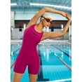 thumbnail image 3 of Attraco Women's One-piece Sports Swimsuit Color Block Water Aerobic Swimwear Bathing Suit, 3 of 6