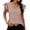 C-Khaki17, variant on V Neck T Shirts For Women Solid Color Basic Tee Flutter Sleeve Loose Fit Casual Summer Daily Wear Trendy Tops