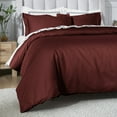 thumbnail image 4 of Superior 650 Thread Count Egyptian Cotton Duvet Cover Set, Burgundy, King/ Cal King, 4 of 8
