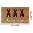 thumbnail image 3 of Jilgteok Easter Doormat Easter Eggs Rabbit Entryway Front Porch Rugs Anti-Skid Bottom Floor Indoor Outdoor Carpet For Home Patio Home Decor, 3 of 7