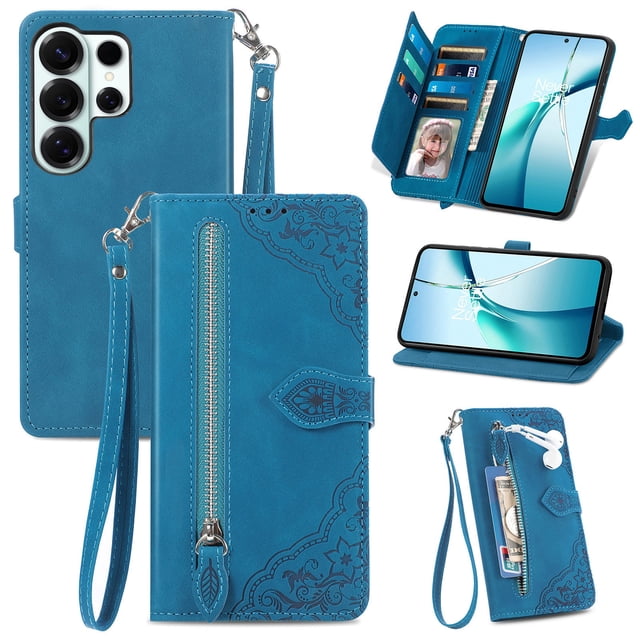 Funda FOXDOCK Cartera Piel Samsung Galaxy S26 Ultra – Antirrobo RFID, Antigolpes – azul