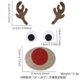 thumbnail image 1 of Pegatinas navideñas para puertas y ventanas 2024, pegatinas de fieltro para pared de alce, muñeco de nieve, Papá Noel, decoración navideña para el hogar, feliz año nuevo, 1 of 5