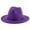 Purple, variant on Fedora Hats for Women Belt Buckle Band Felt Soft Wide Brim Panama Hat Adjustable Fall Winter
